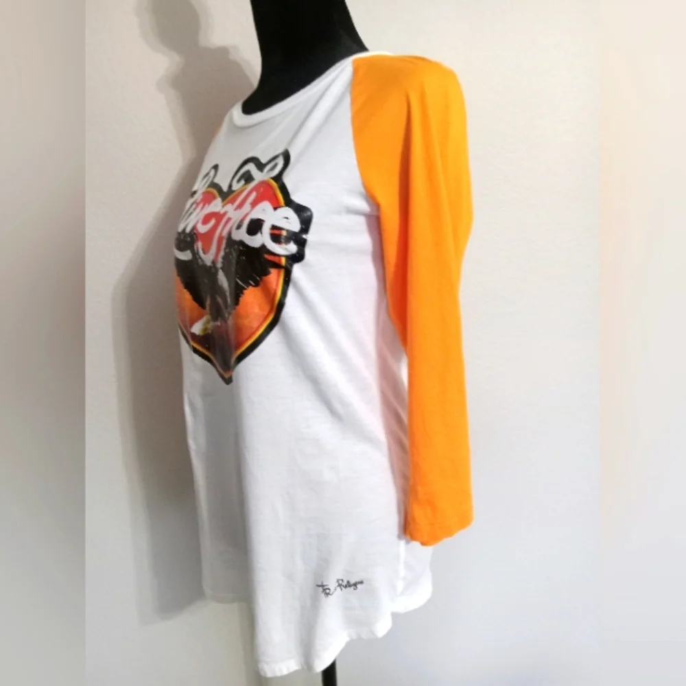 True Religion Live Free & Eagle Graphic Baseball Jersey Raglan Sleeve Retro - Picture 11 of 11